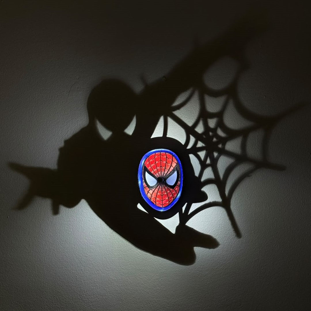 Lámpara de Sombra LED inspirado en Spiderman